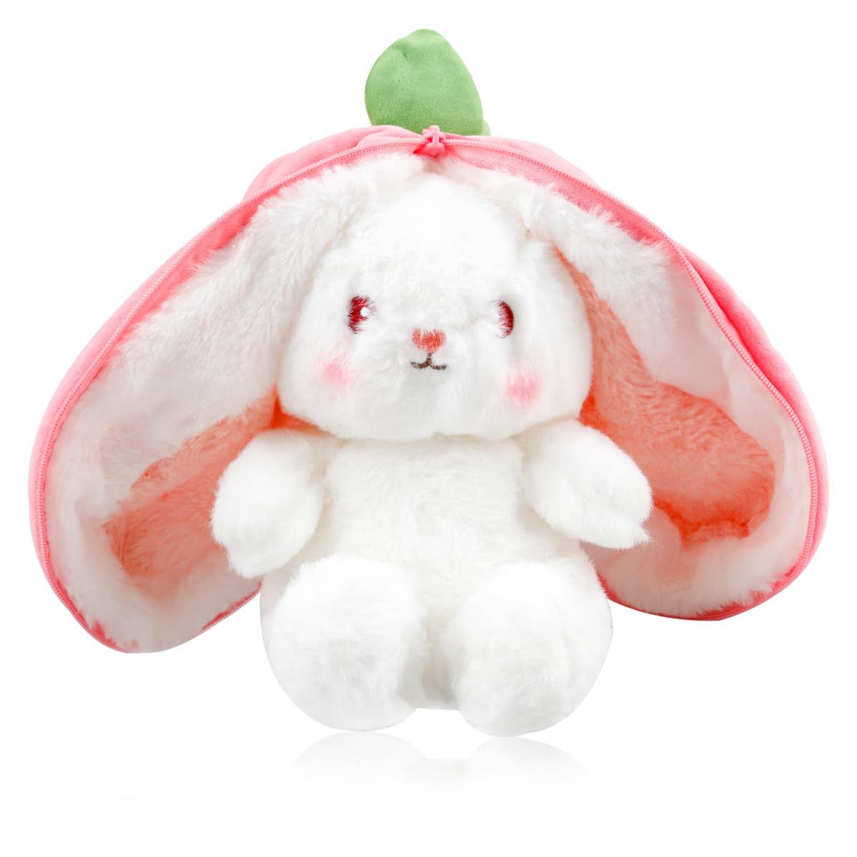 GLADFRESIT Rabbit Plush Toy Strawberry Cute Plush Toy