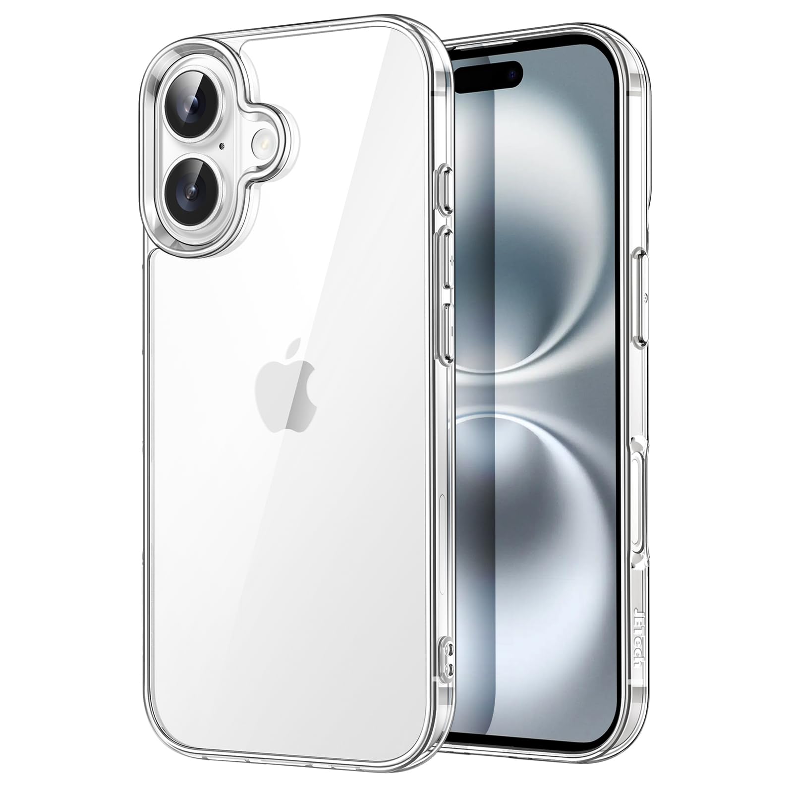 JETech Case for iPhone 16 6.1-Inch, Non-Yellowing Shockproof Phone Bumper Cover, Anti-Scratch