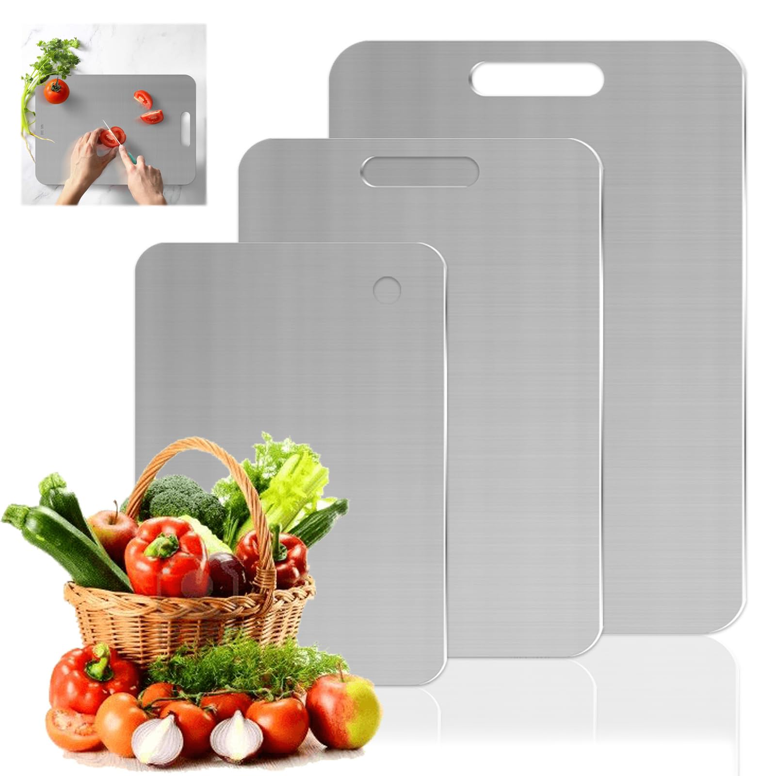 Tapis Design Titanium Cutting Board, Durability Titanium Chopping Board for Kitchens, Stain