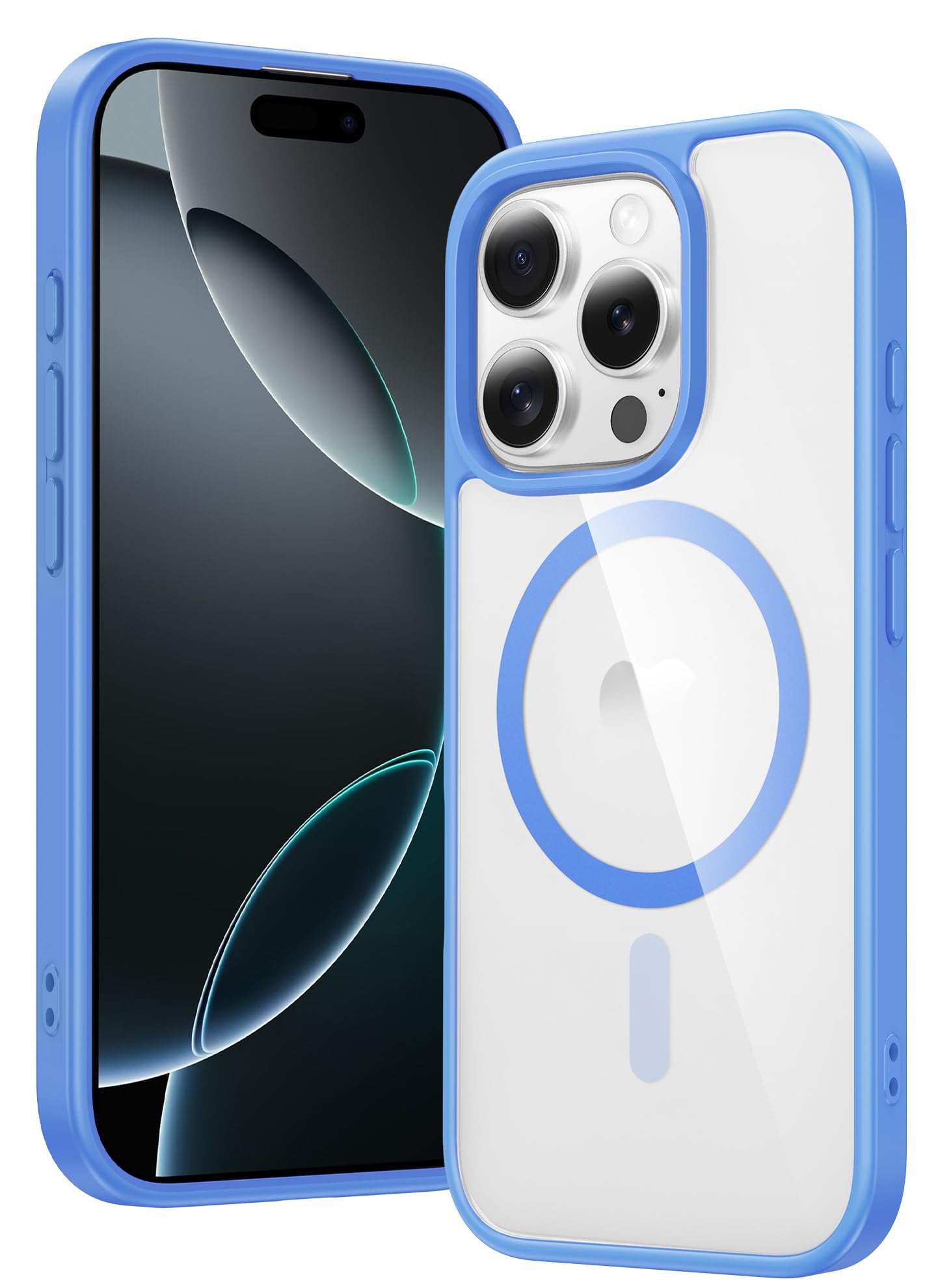 FNTCASE for iPhone 16 Pro Case: Support Camera Control Capture Magnetic Military Grade Drop Protection Anti Yellowing Cell Phone Cover - Rugged Shockproof Transparent Cases(Clear - Camera Control)