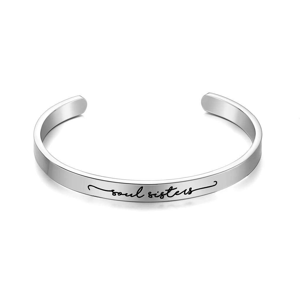 CERSLIMO Friendship Bracelet for Womens - Inspirational Friendship Gifts for Best Friend, M