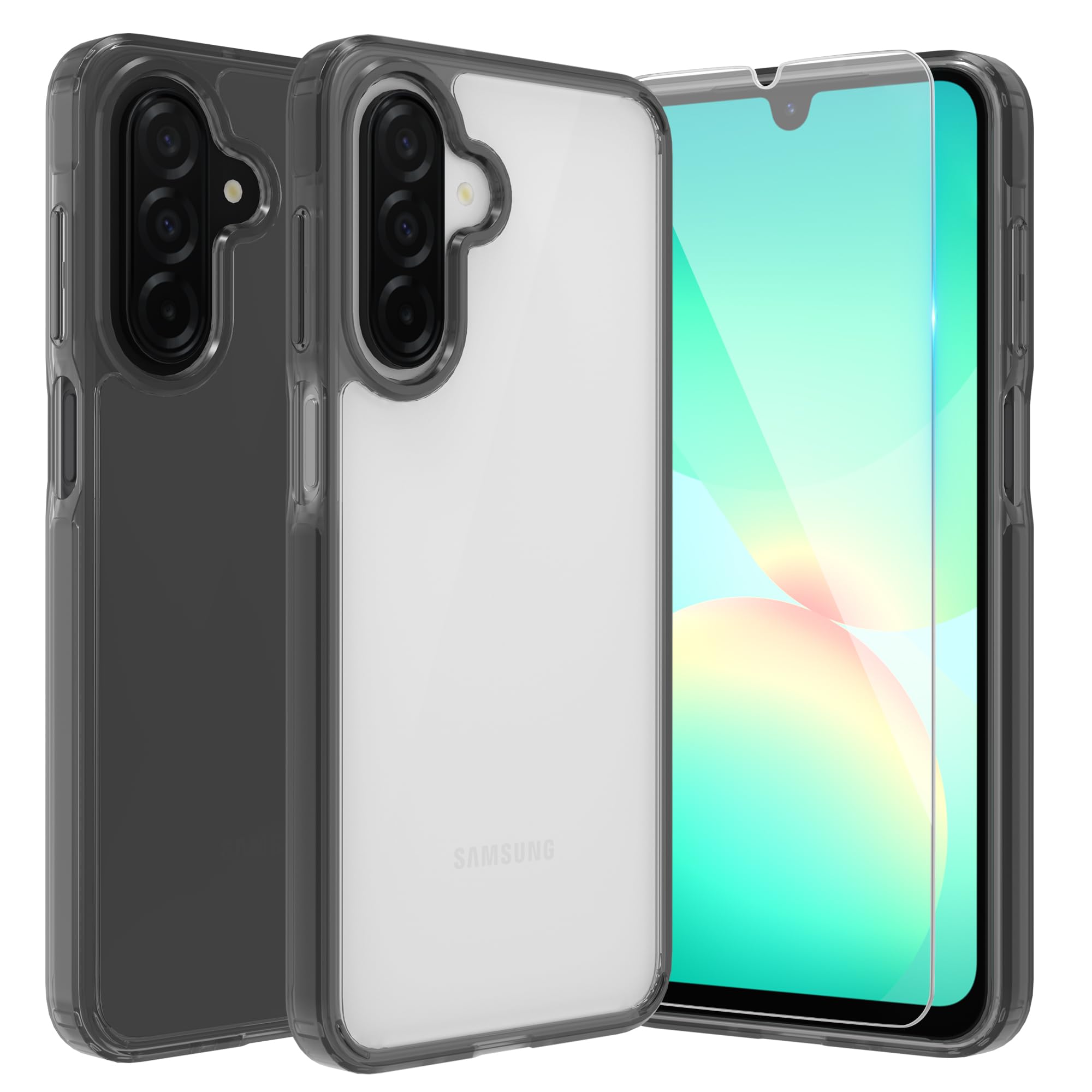 THIYUFUNS Case for Samsung Galaxy A26 5G Cover with 1 Pack Tempered Glass Screen Protector,