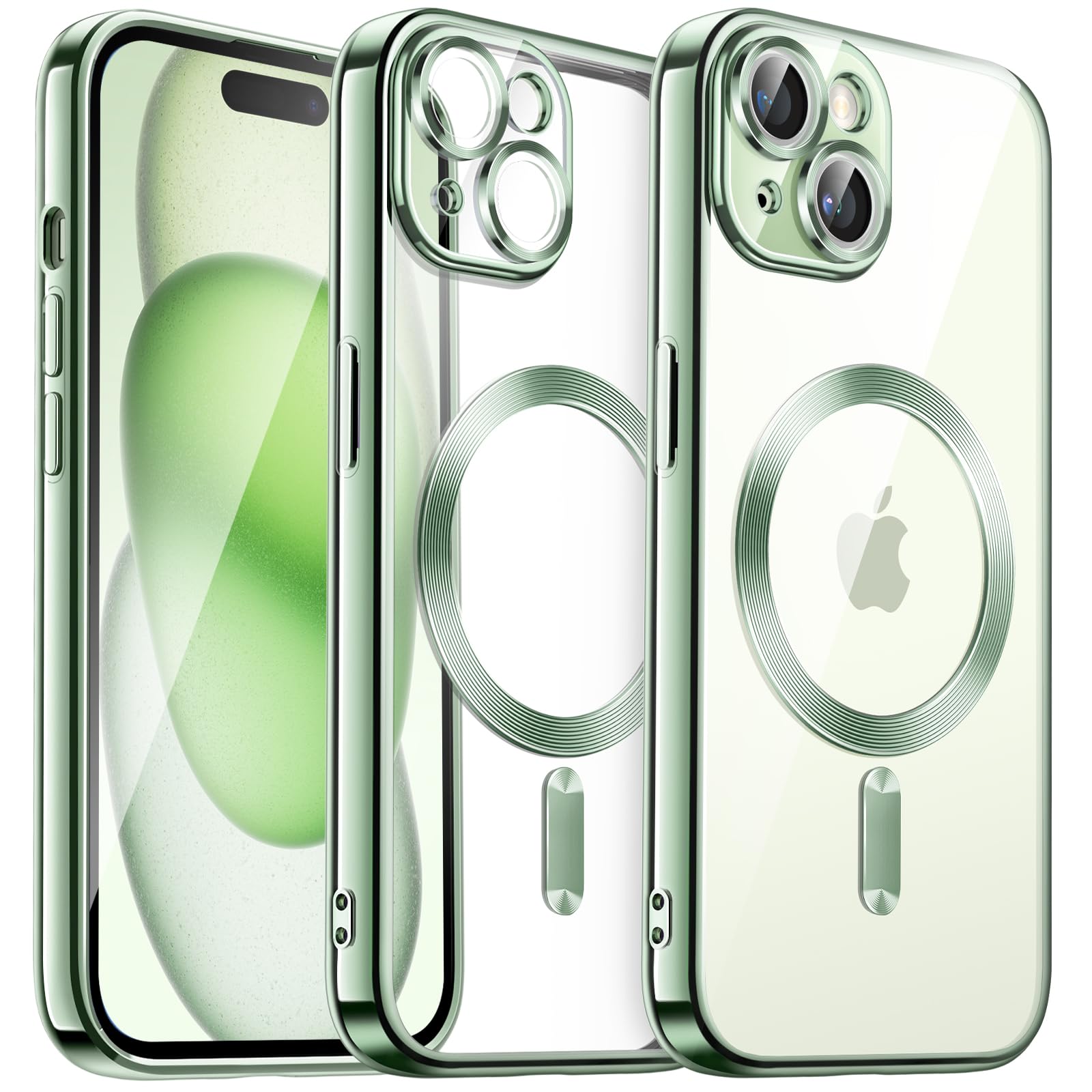 JETech Soft Clear Case for iPhone 15 Plus 6.7-Inch, Camera Lens Full Protection, Compatible