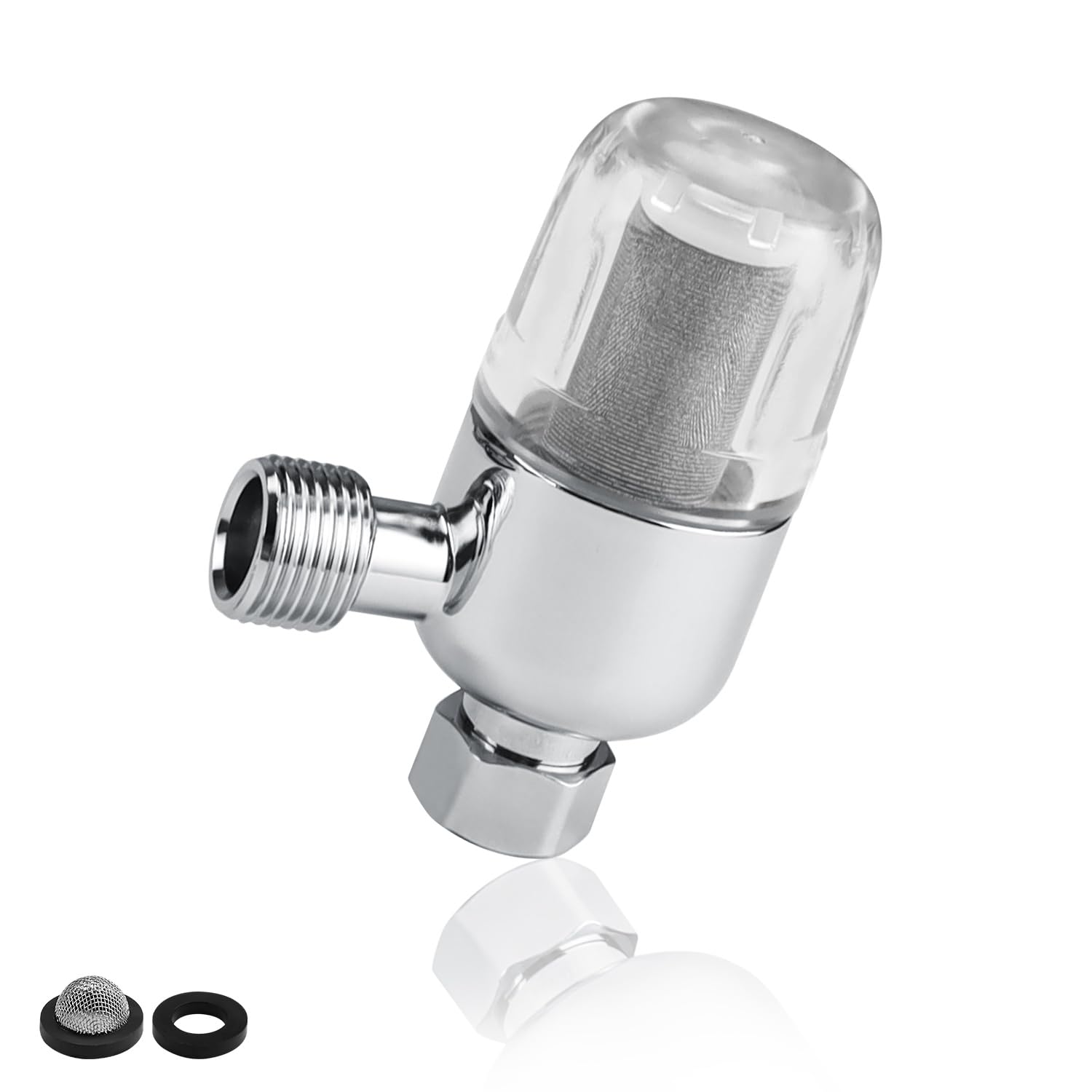 Tap Filter, GEBAUM Water Filter with 1/2 Inch Internal and External Thread, Filters Impurit