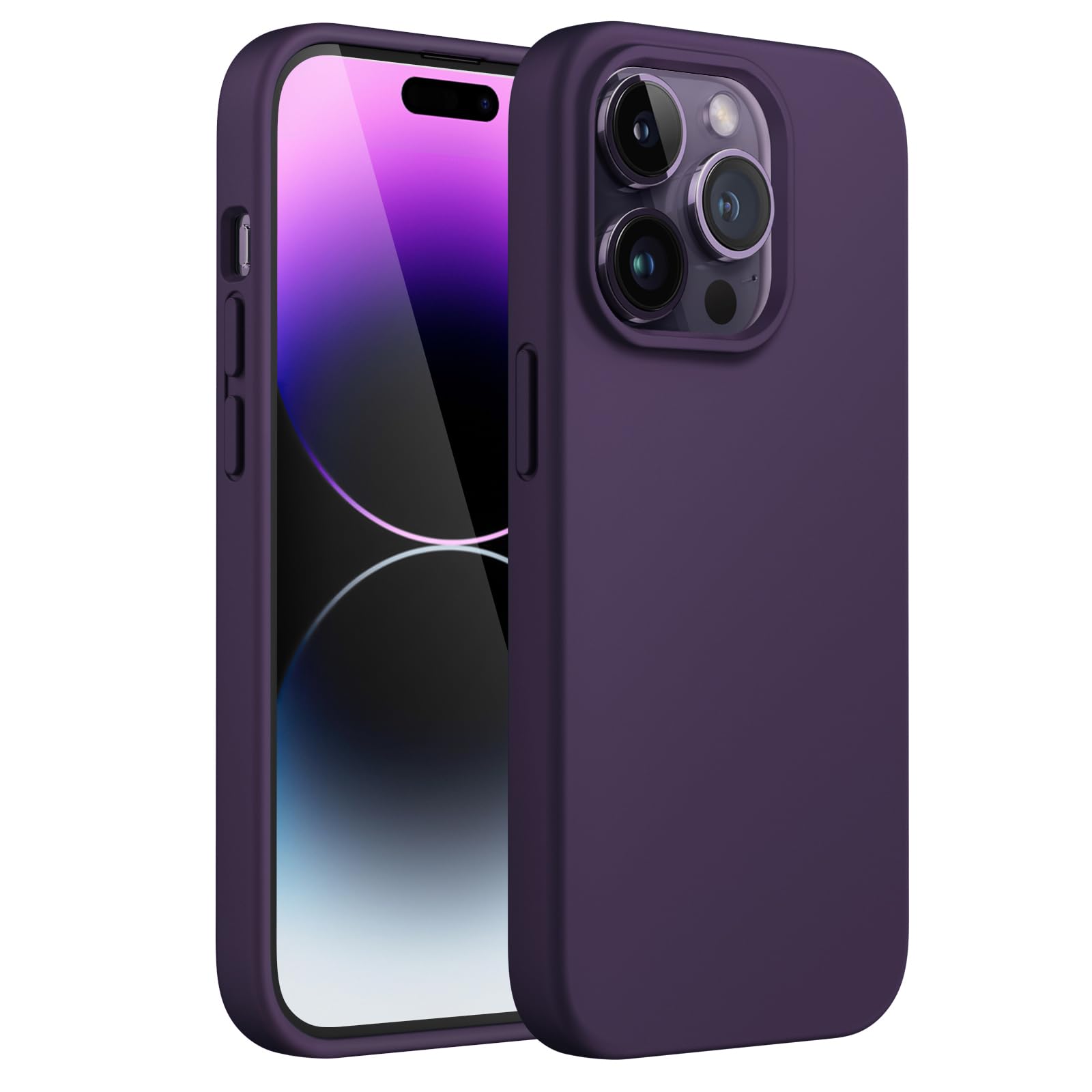 JETech Silicone Case for iPhone 14 Pro 6.1-Inch, Silky-Soft Touch Full-Body Protective Phon